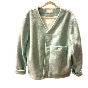 Cozy Mint Green Cardigan Sweater